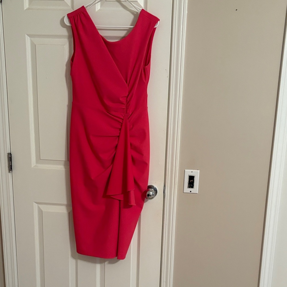 Donna Karan Asymmetrical Pink Dress
